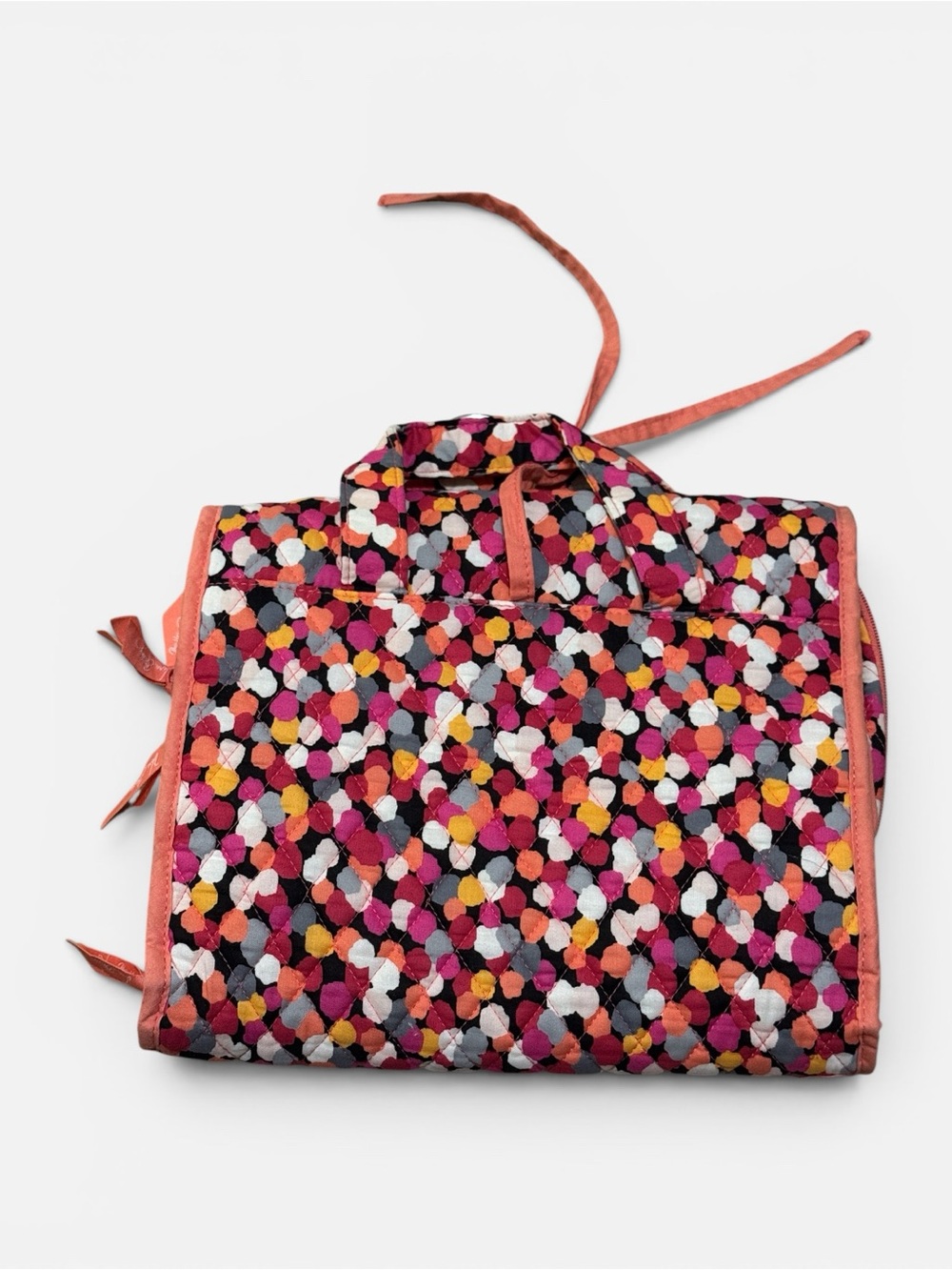 Vera Bradley Hanging Organizer "Pixie Confetti" Travel Toiletry Makeup Storage - Picture 2 of 8
